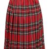 Women's Girls A-Line Long Pleated High Waist Fashion Skirt, School Uniform Cosplay