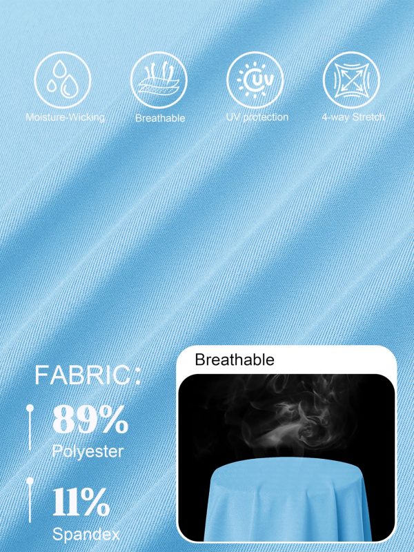 Women's Polo Shirts Long Sleeve Golf T Shirt Quick Dry UPF 50+ Sun Protection Lightweight Athletic Tennis Shirts