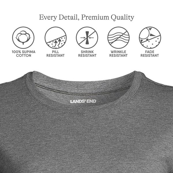 Women's Relaxed American-Grown Supima Cotton Crew Neck T-Shirt