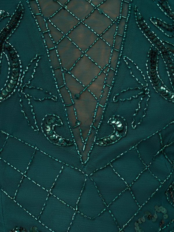 Women's Bead Halter Long Dress