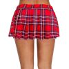 Women Sexy Stretchy Elastic Waist Pleated Ruffle Mini Skirt for Schoolgirl Outfits