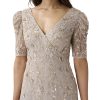Women's Beaded Surplice Gown