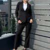 Women's Two Piece Sets Pants Suits Dressy Business Casual Outfits Professional Blazer Pantsuits Set Work Office