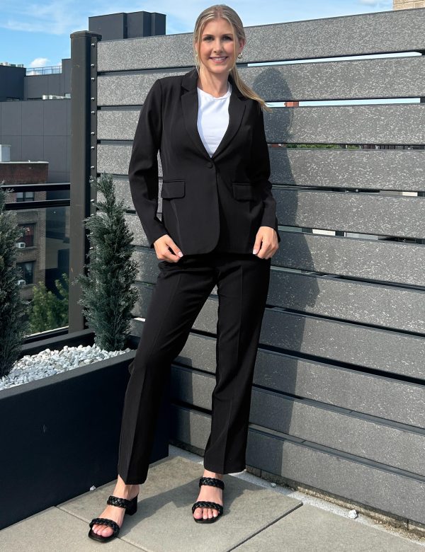 Women's Two Piece Sets Pants Suits Dressy Business Casual Outfits Professional Blazer Pantsuits Set Work Office