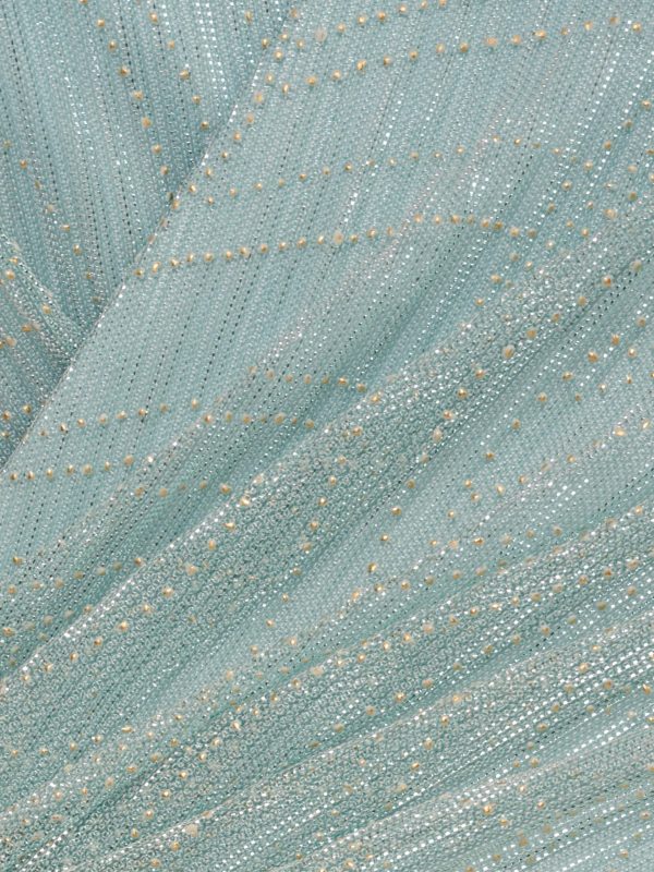 Women's Metallic Mesh Gown