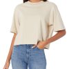 Women's Sydney Short-Sleeve Cropped Crew Neck T-Shirt